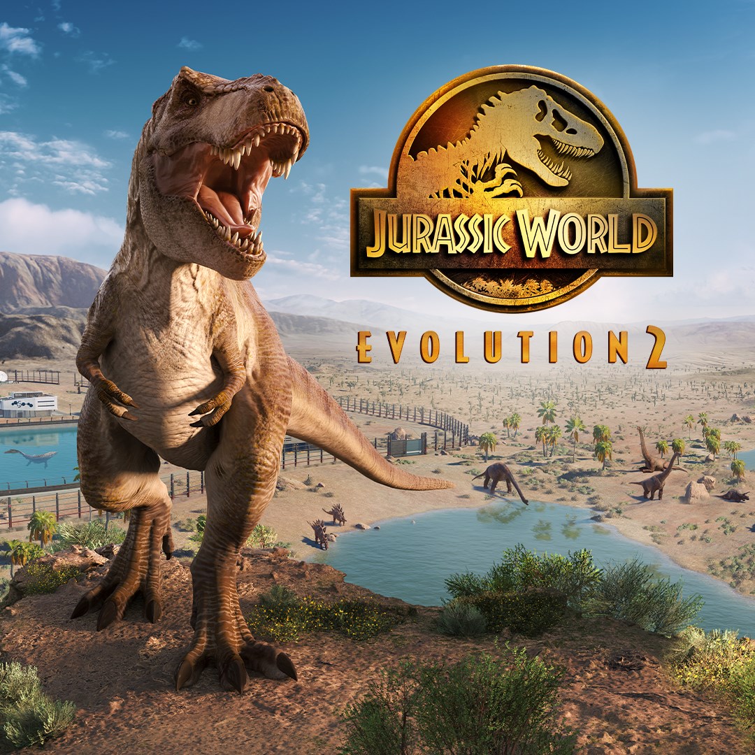 Jurassic World Evolution 2 box art