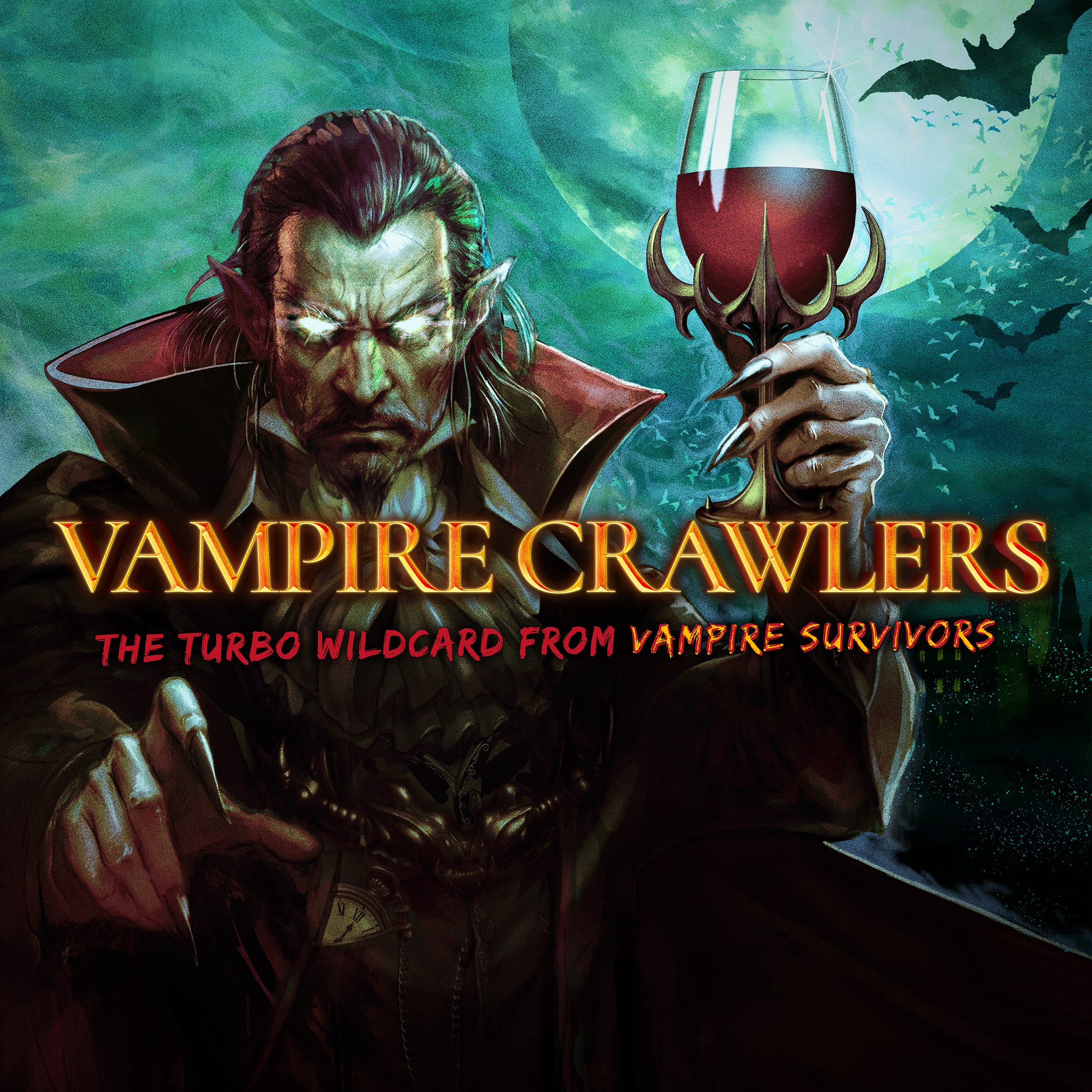 Vampire Crawlers: The Turbo Wildcard from Vampire Survivors box art