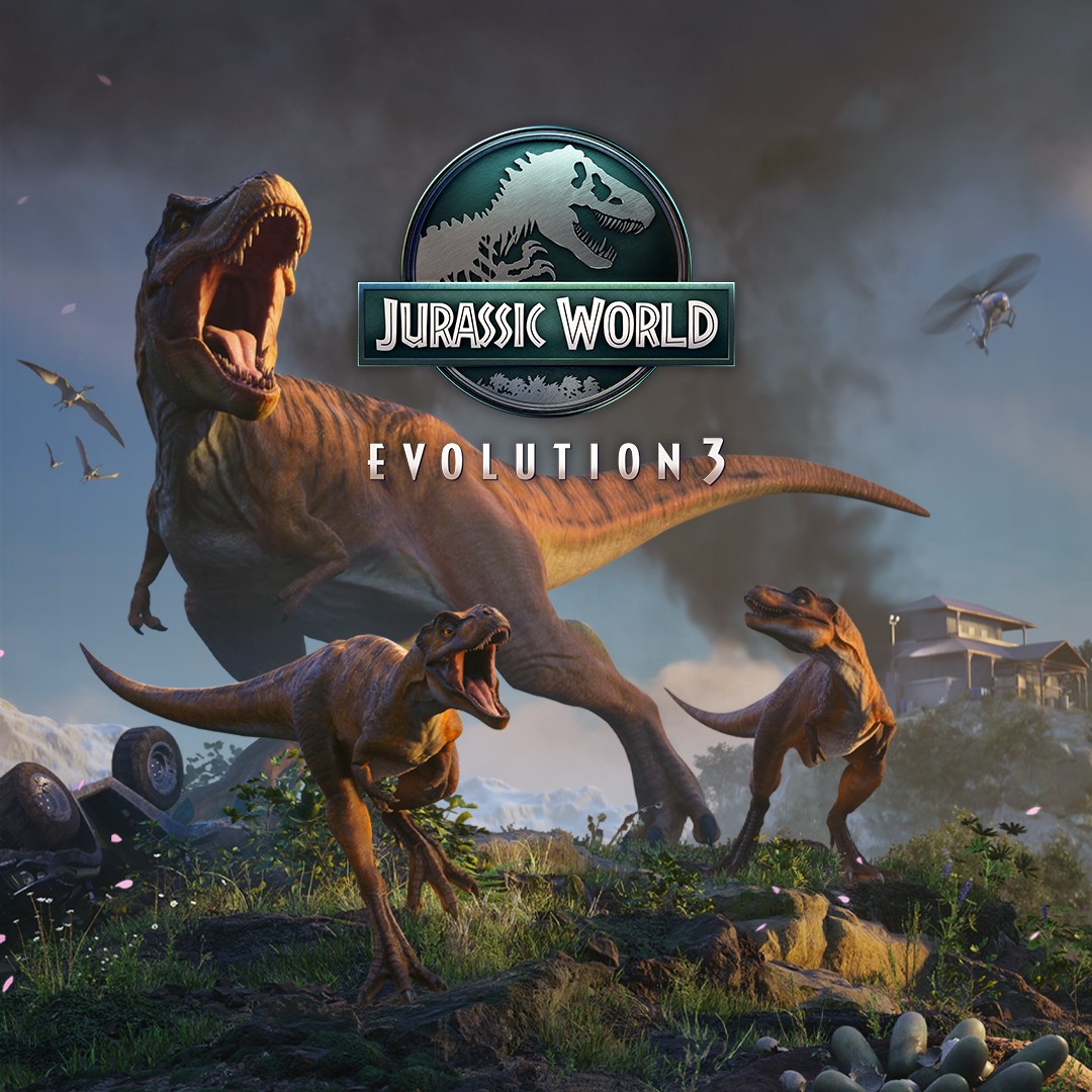 Jurassic World Evolution 3 box art