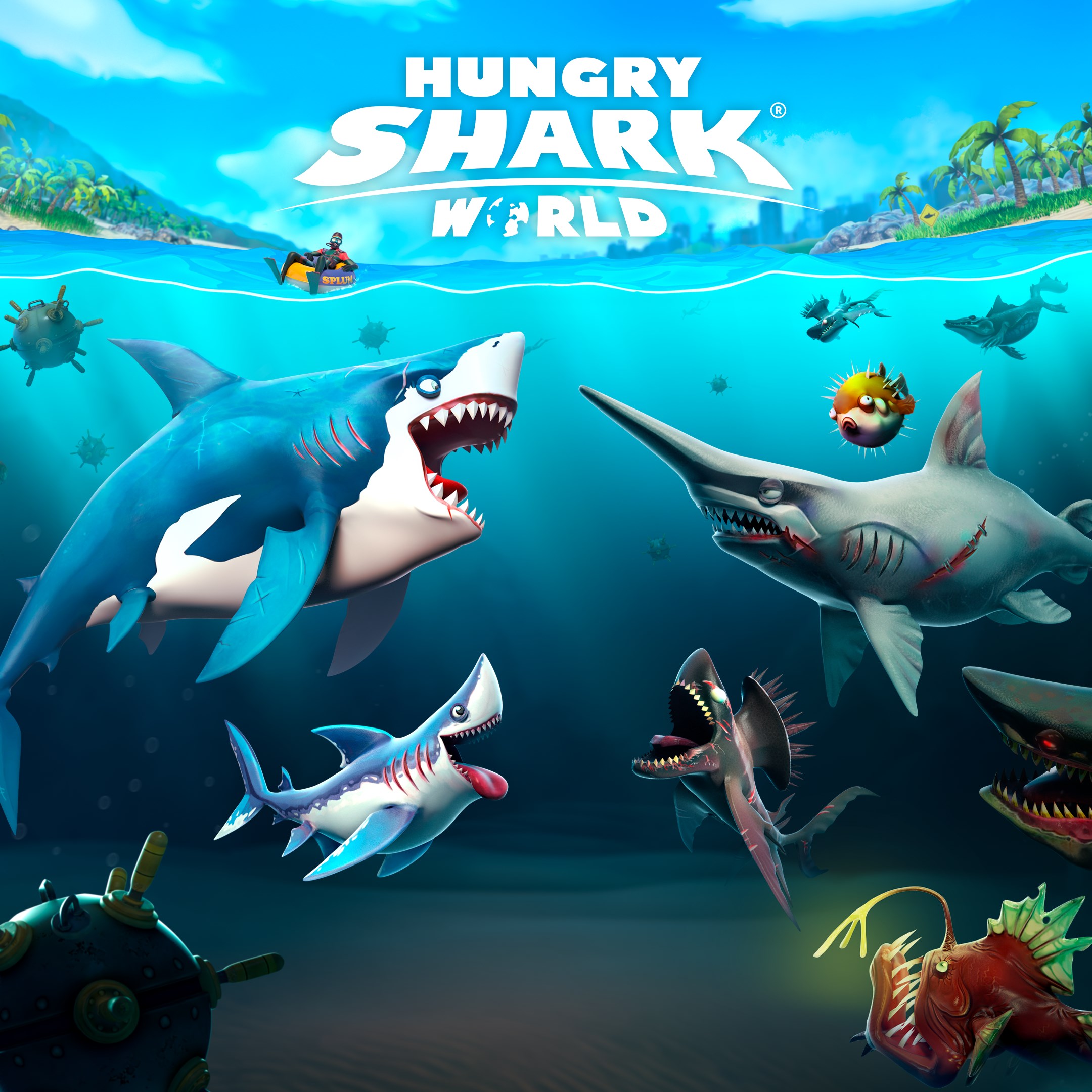 Hungry Shark World box art
